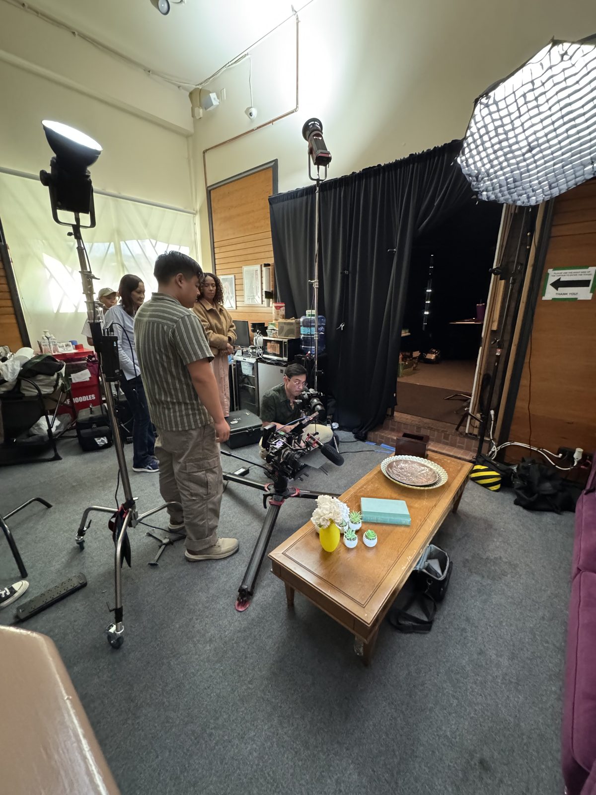 Behind the scenes photo