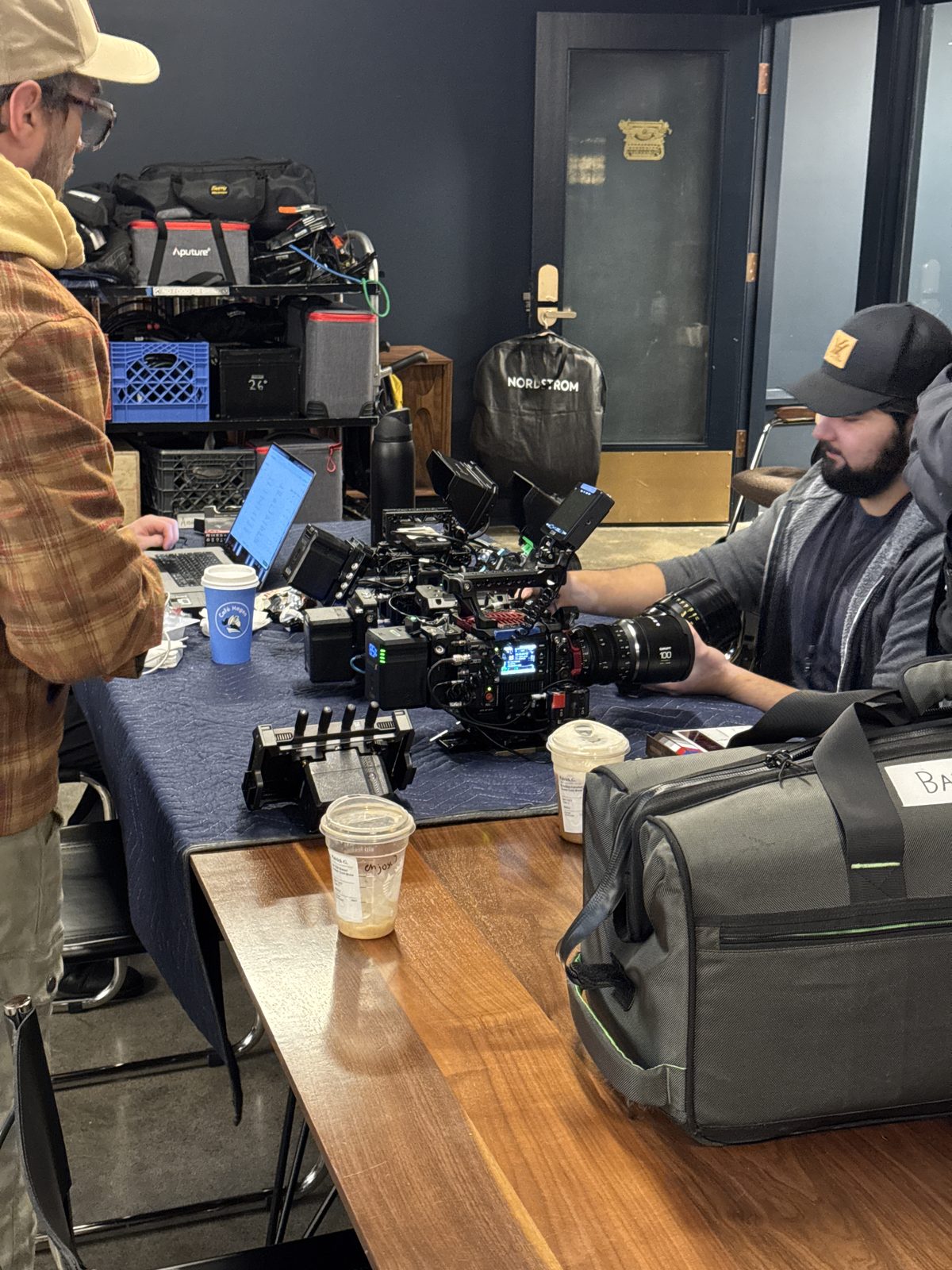 Behind the scenes photo