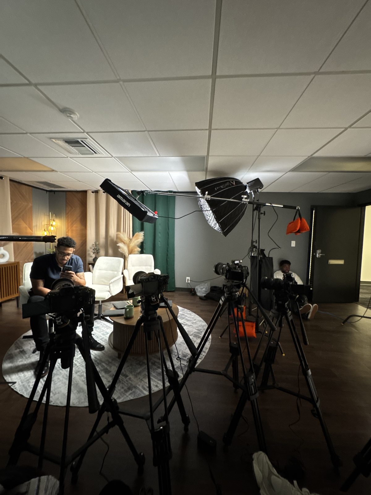 Behind the scenes photo