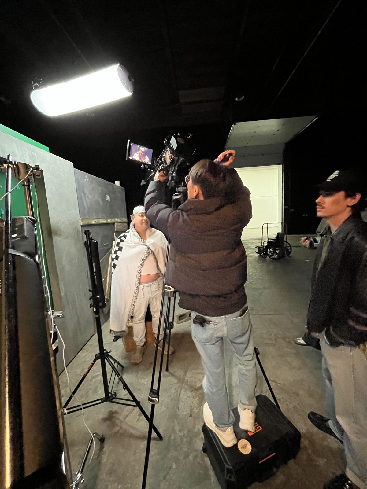 Behind the scenes photo