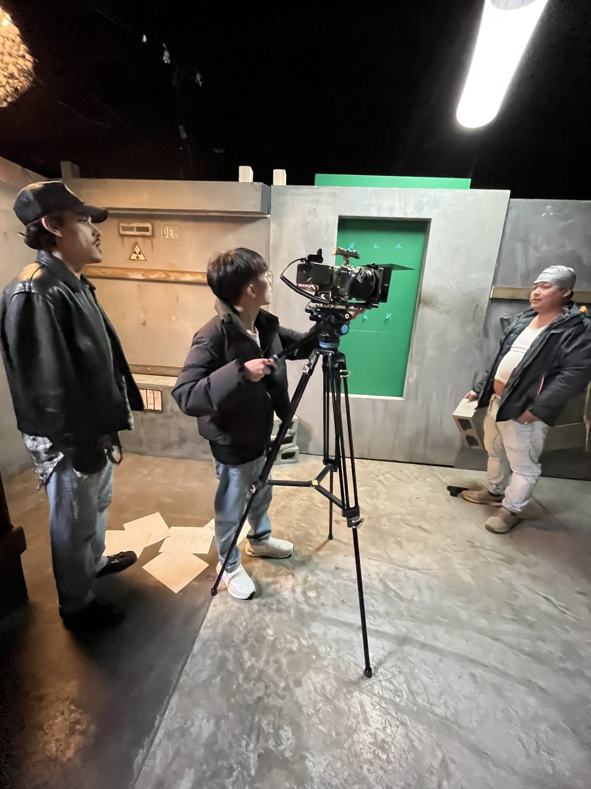 Behind the scenes photo