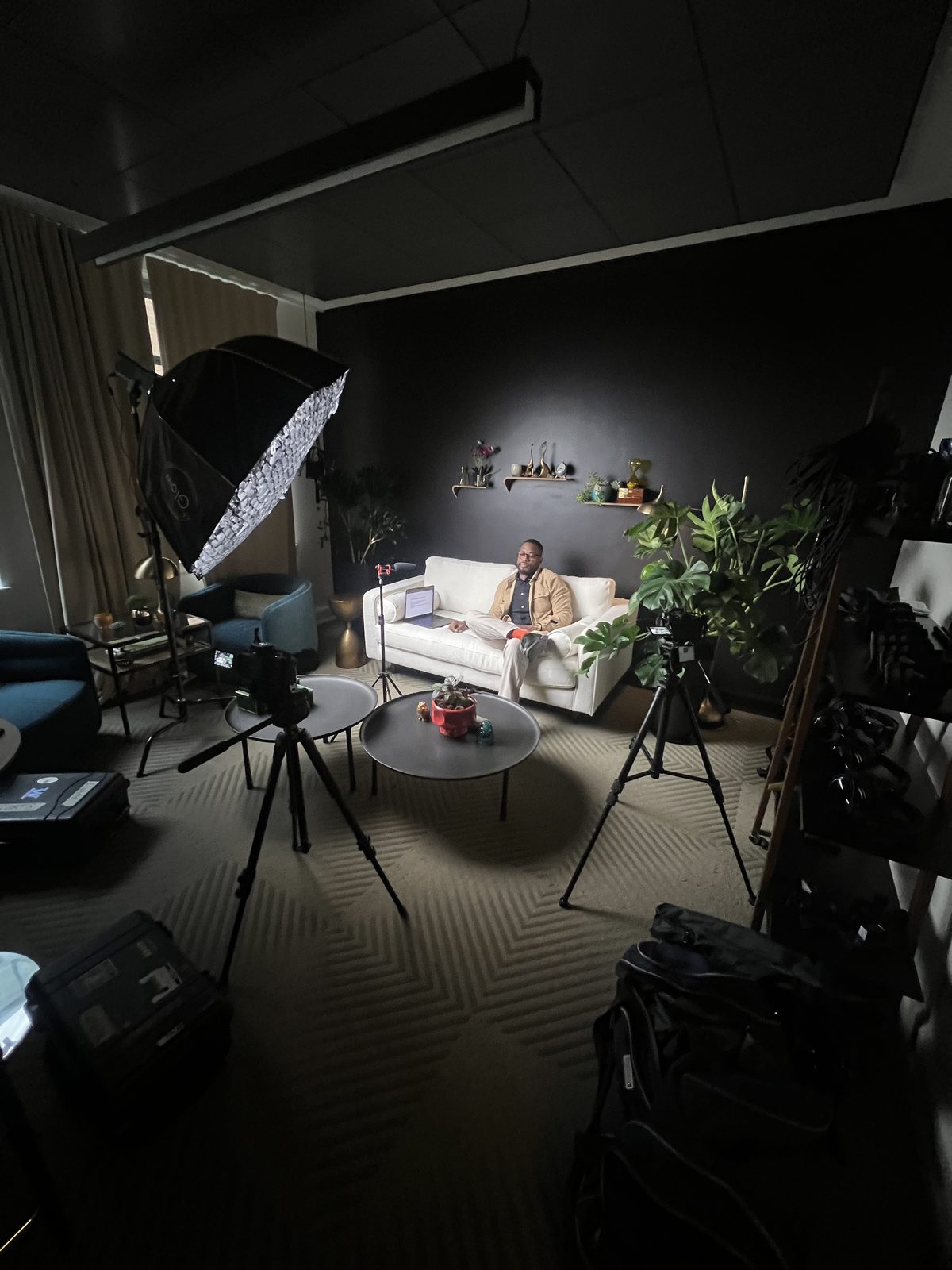 Behind the scenes photo